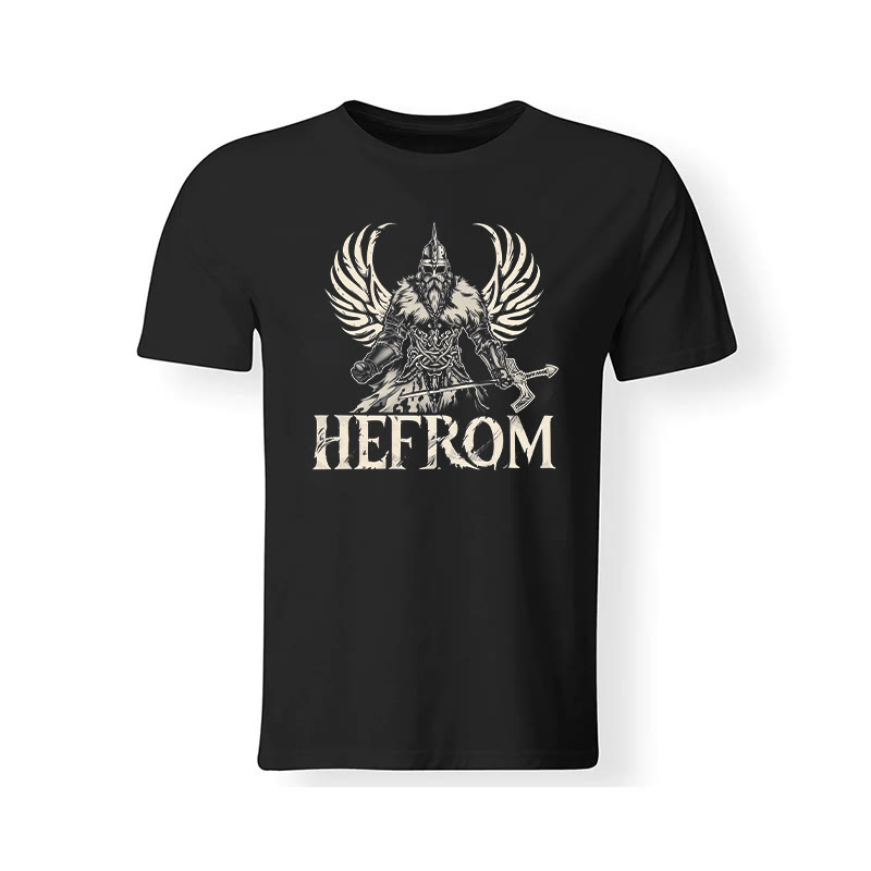 Hefrom Viking Warrior Printed T-shirt - image 2