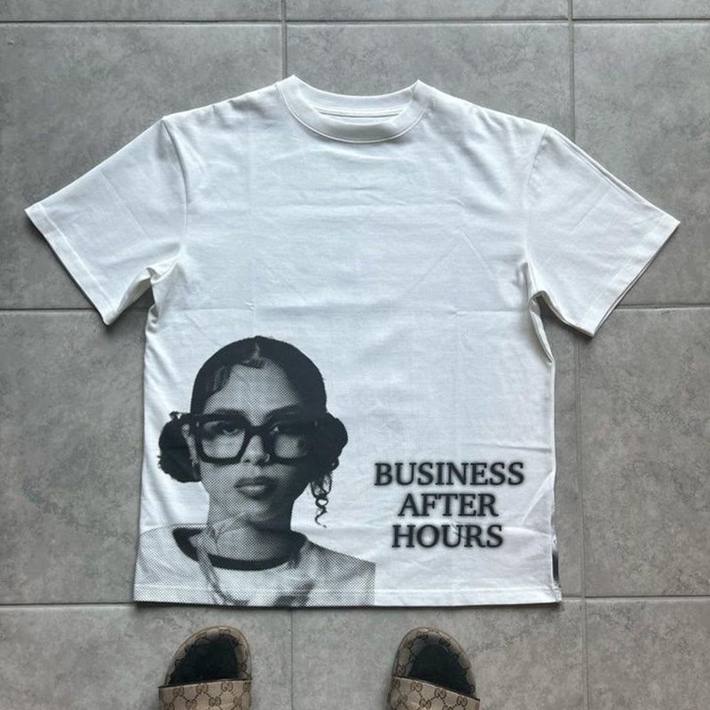 100% Cotton Street Style Business After Hours Keep Fashion Weird Print T-shirt