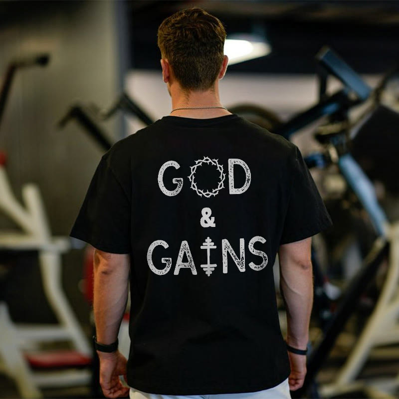 100% Cotton God & Gains Print T-shirt - image 1