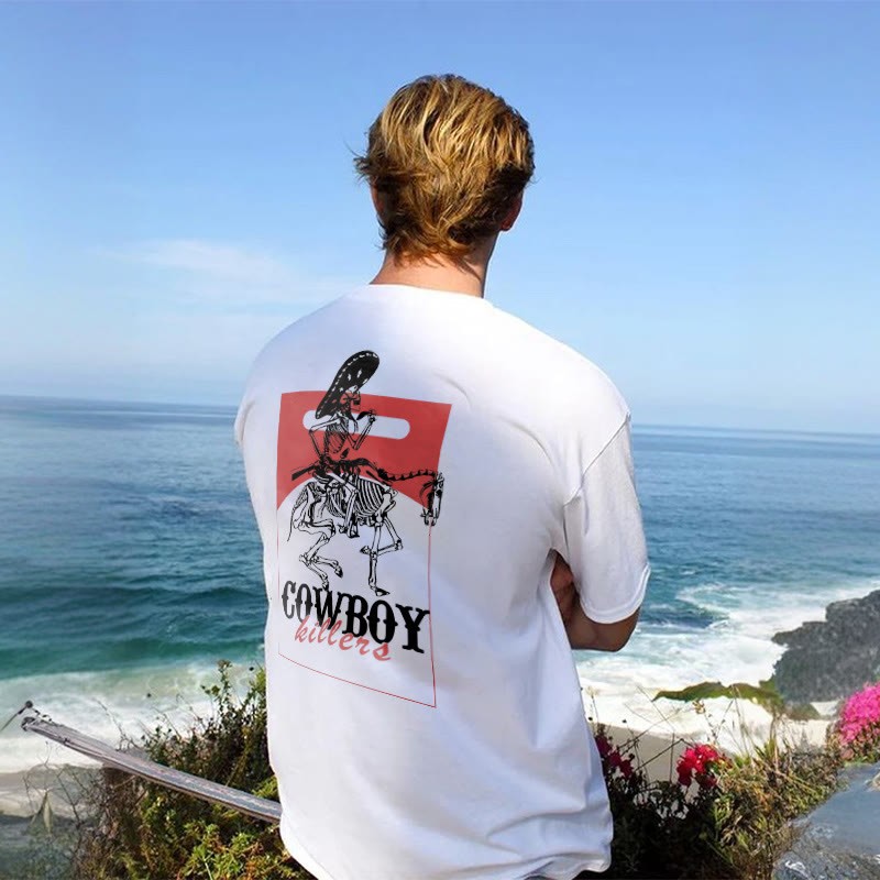 100% Cotton Cowboy Killers Print T-shirt