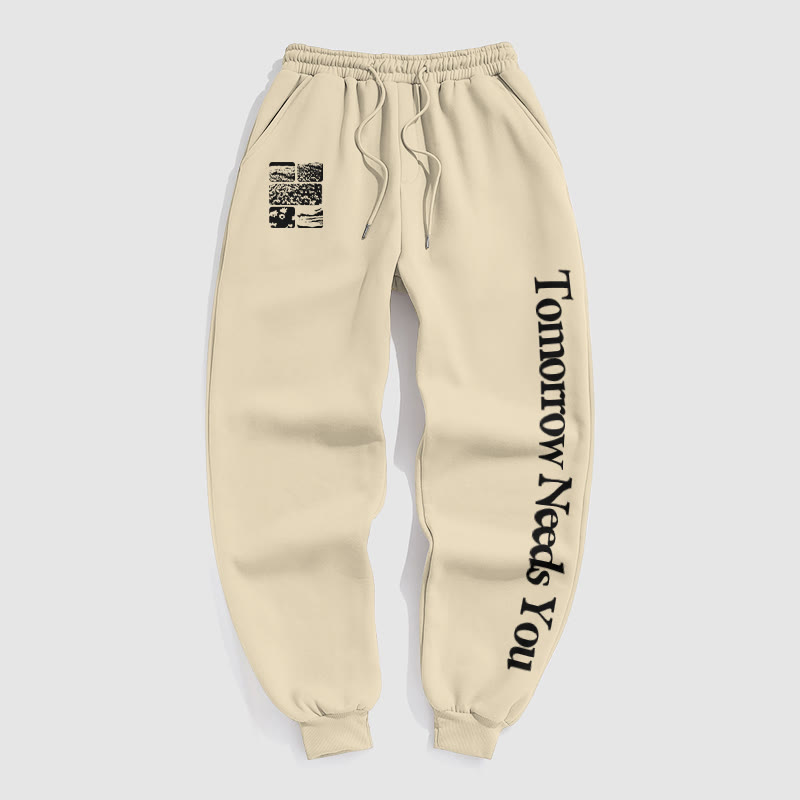 100% Cotton Tomorrow Needs You Print Pants