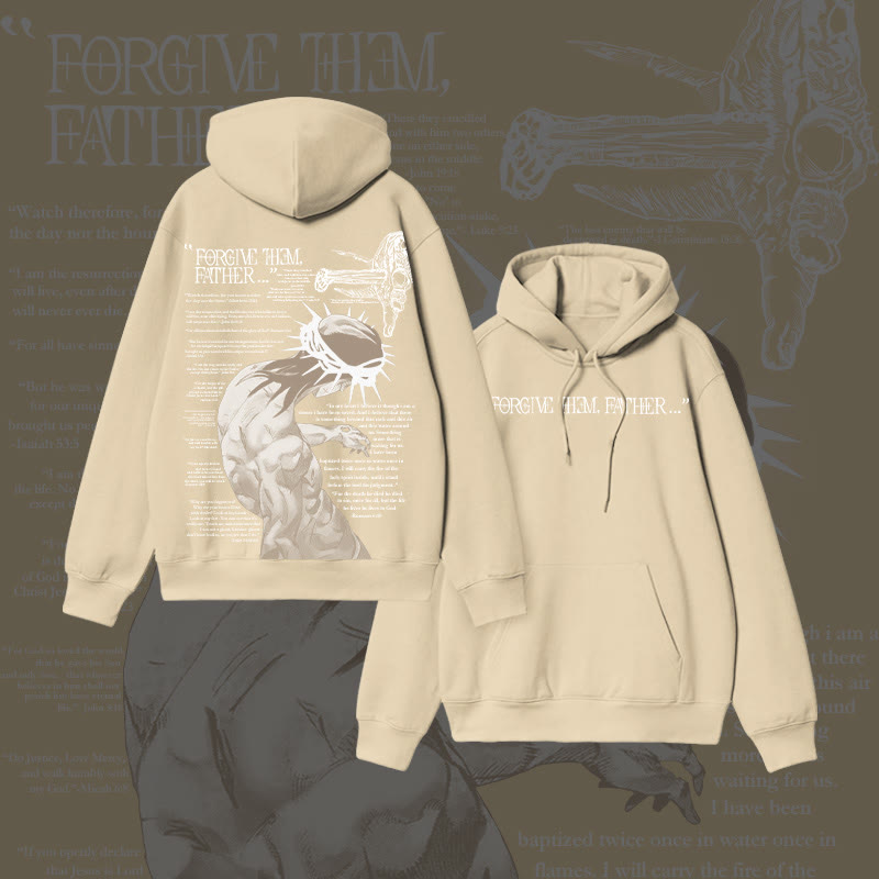 Unisex Reflective Crown Of Thorns Print Hoodie