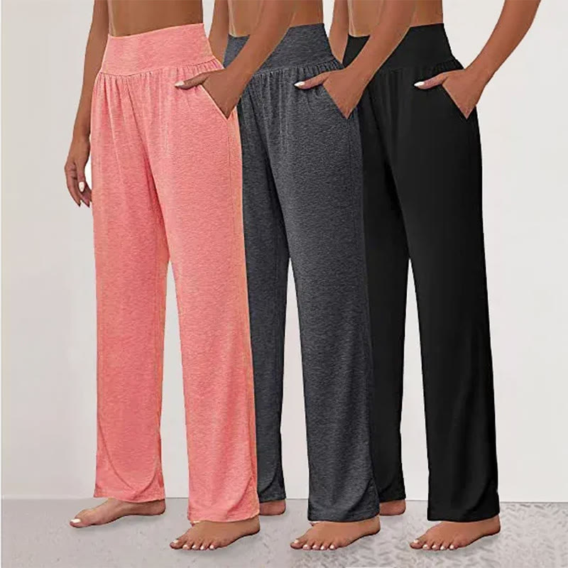 Casual Loose Pocket Trousers - Pink - 2XL - image 1