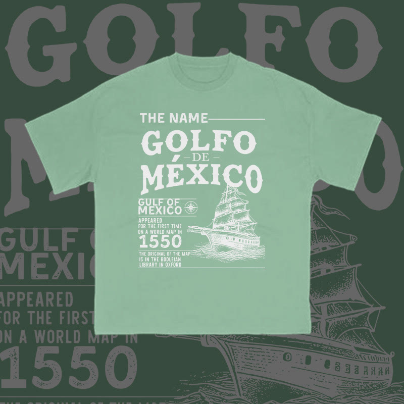 Unisex 100% Cotton Gulf Of Mexico Print T-shirt