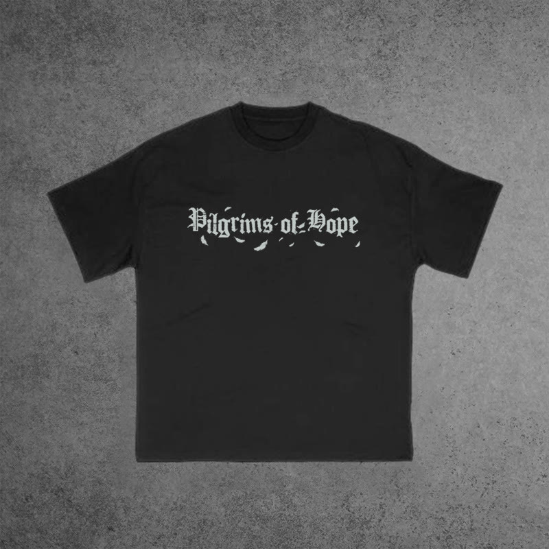 Unisex 100% Cotton Pilgrims Of Hope Print T-shirt