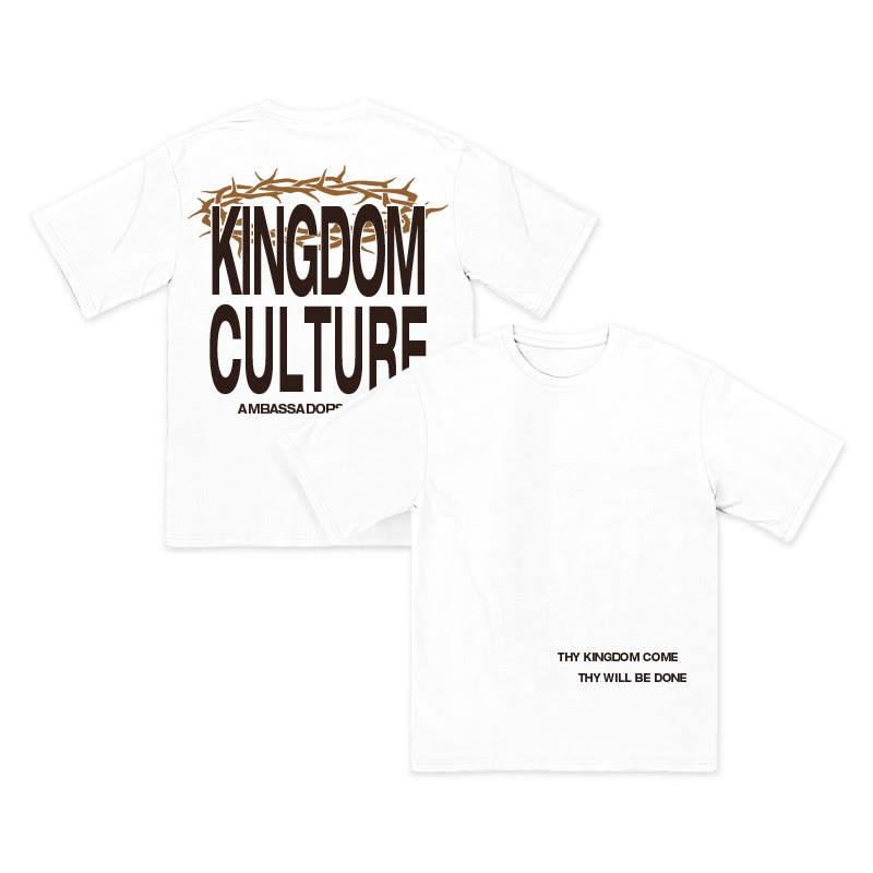 Unisex 100% Cotton Kingdom Culture Print T-shirt
