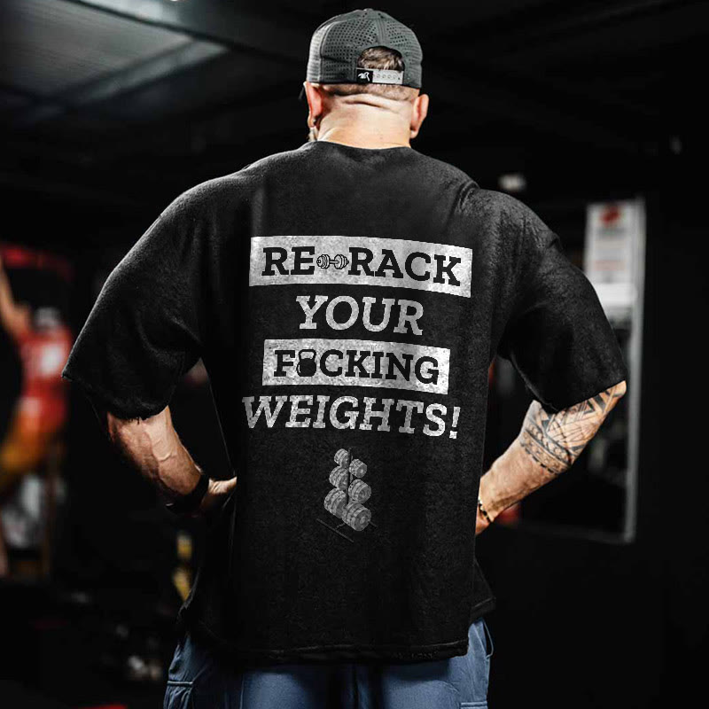 100% Cotton REBACK Gym Print Acid Washed T-shirt - image 2