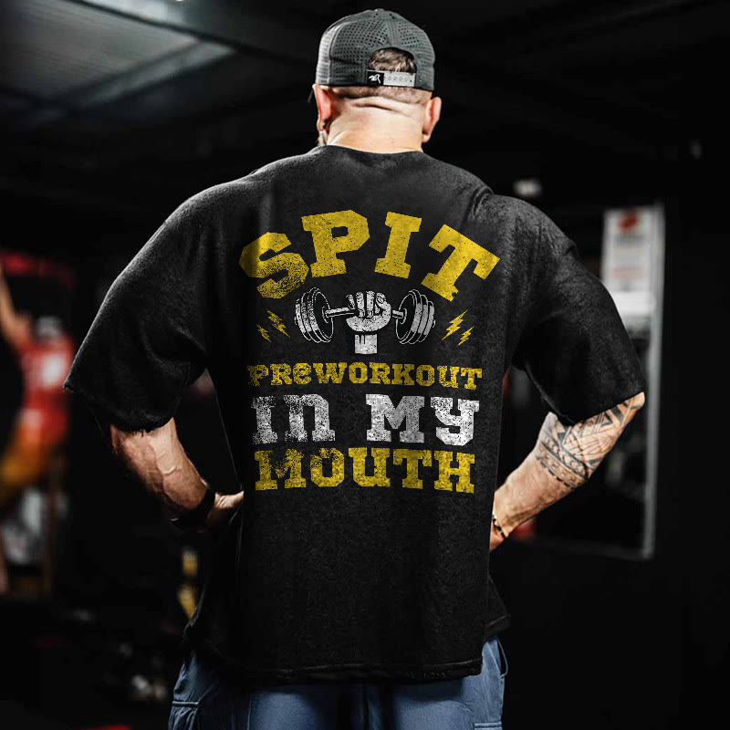 Gym 100% Cotton SPIT Print Acid Washed T-shirt - image 2