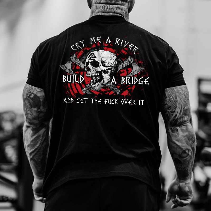 Gym 100% Cotton Cry Me A River Then Fucking Drown Yourfelf In It Print T-shirt - Black - US16-18(2XL) - image 6
