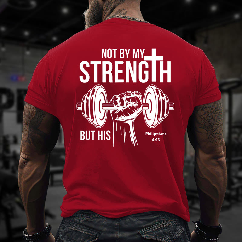 Gym 100% Cotton STRENGTH Print T-shirt - image 9