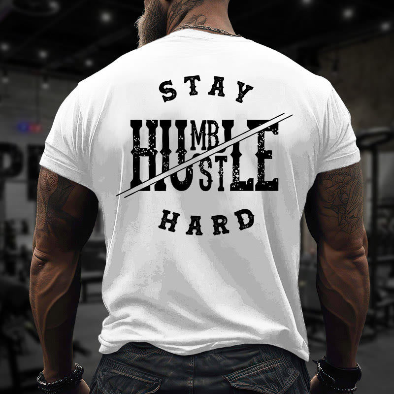 Gym 100% Cotton Stay Humble Print T-shirt - image 5