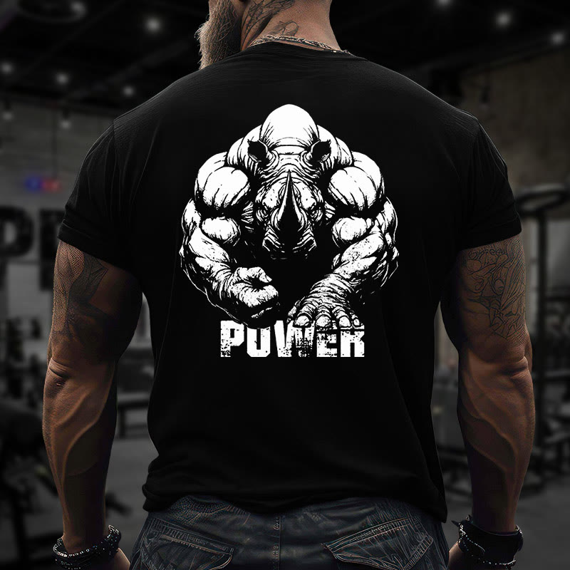 Gym 100% Cotton Power Print T-shirt - image 6