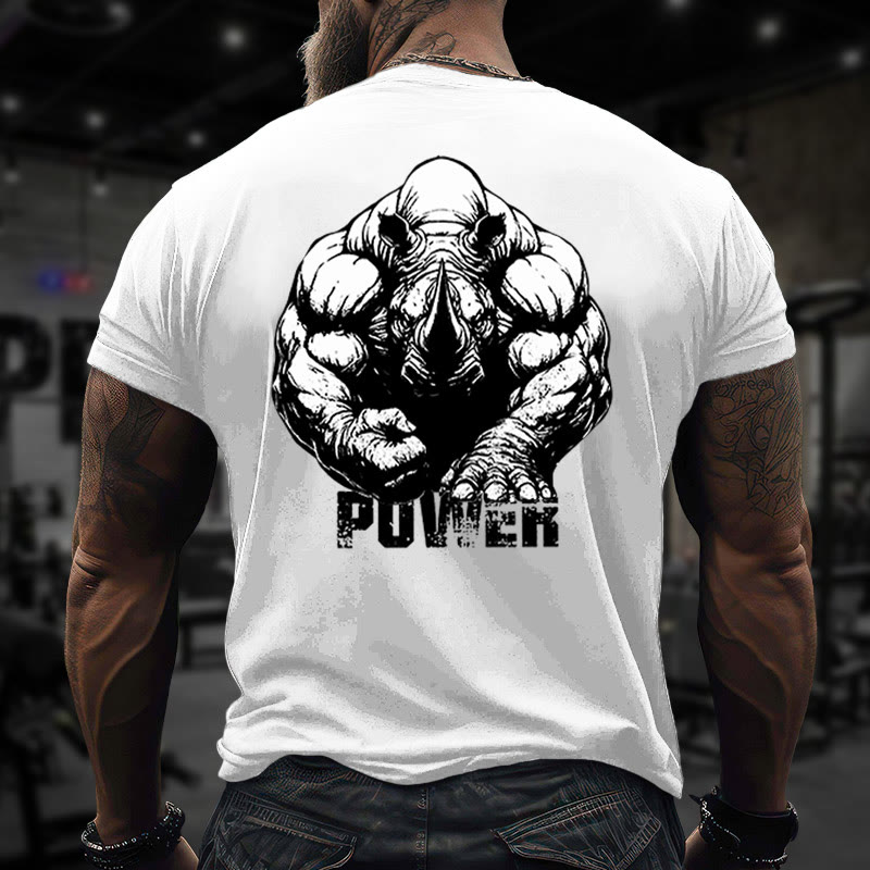 Gym 100% Cotton Power Print T-shirt - image 2
