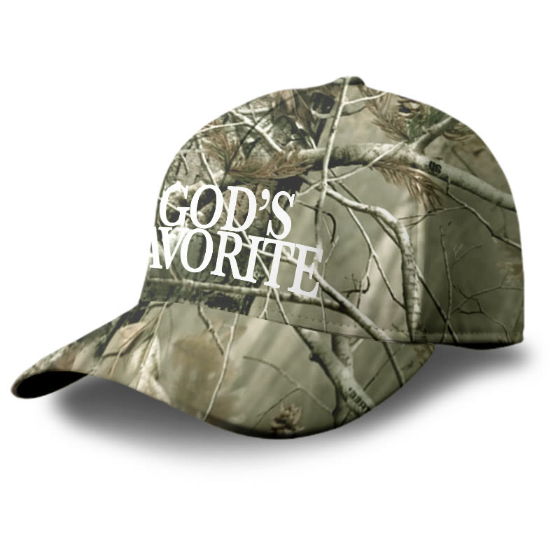 Unisex God's Favorite Dead Leaves Camouflage Printed Cap - image 2