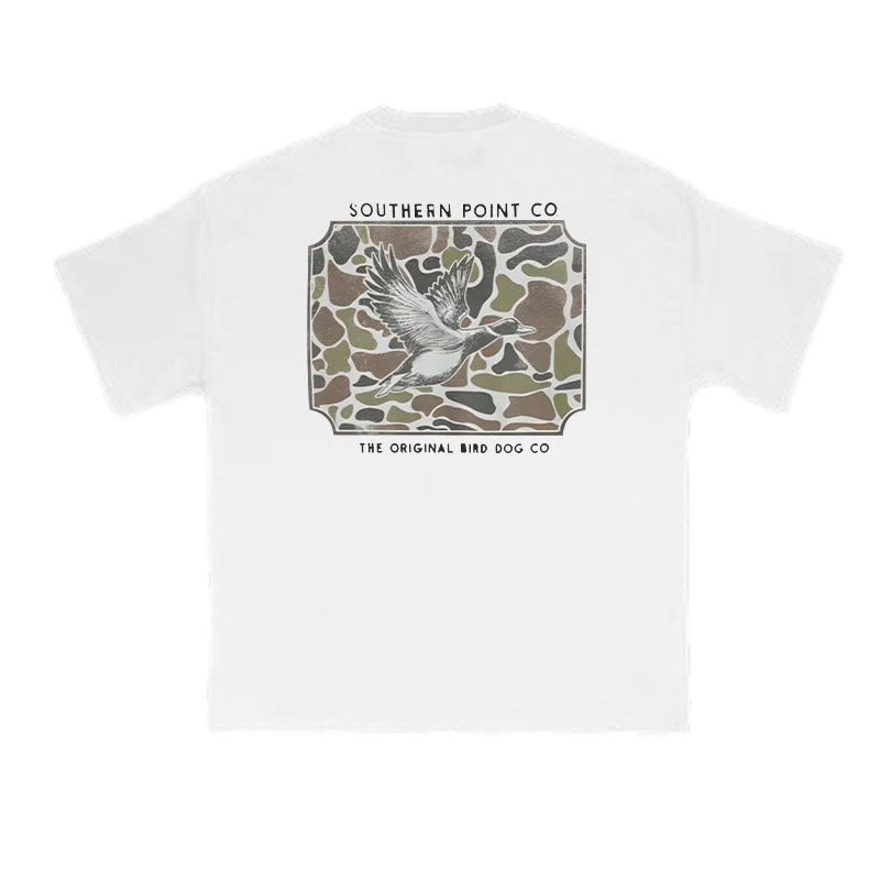 Unisex 100% Cotton Wild Duck Camouflage Print T-shirt