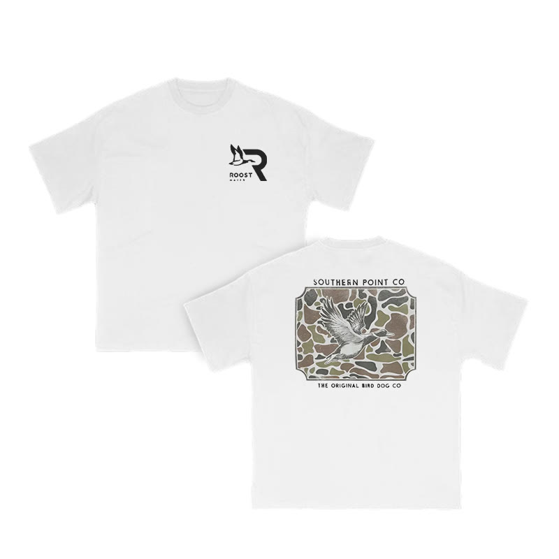 Unisex 100% Cotton Wild Duck Camouflage Print T-shirt