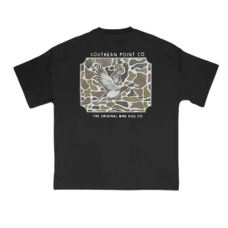 Unisex 100% Cotton Wild Duck Camouflage Print T-shirt