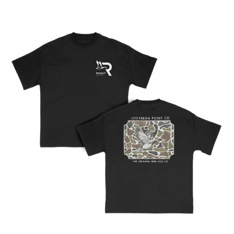 Unisex 100% Cotton Wild Duck Camouflage Print T-shirt