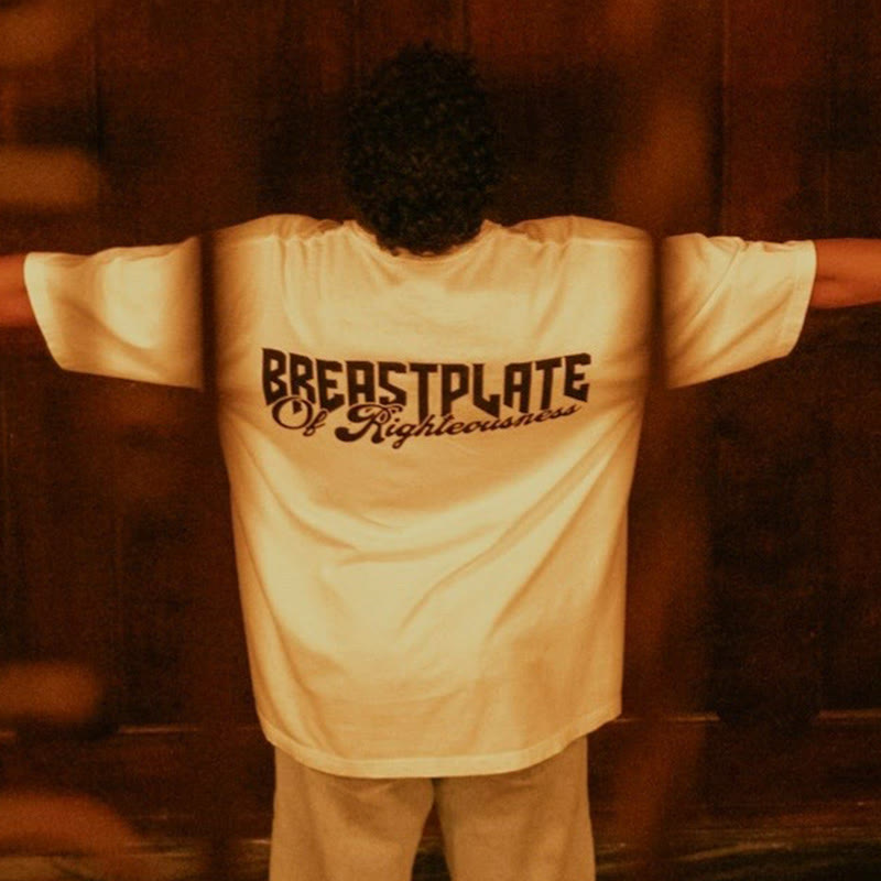 Unisex 100% Cotton Armor Of God Print T-shirt - image 2