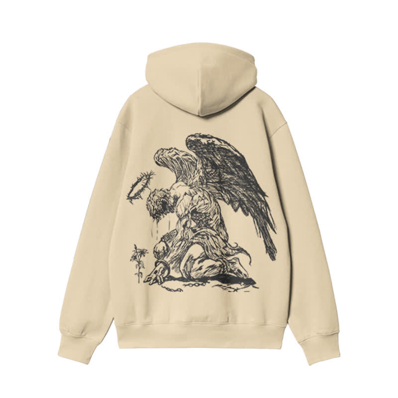 Unisex 100% Cotton Flower Of Hope Design Print Hoodie - image 1