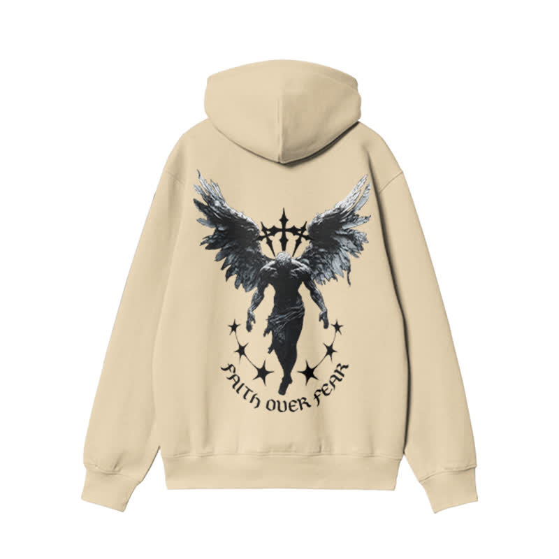 Unisex 100% Cotton Faith Over Fear Design Print Hoodie - image 1