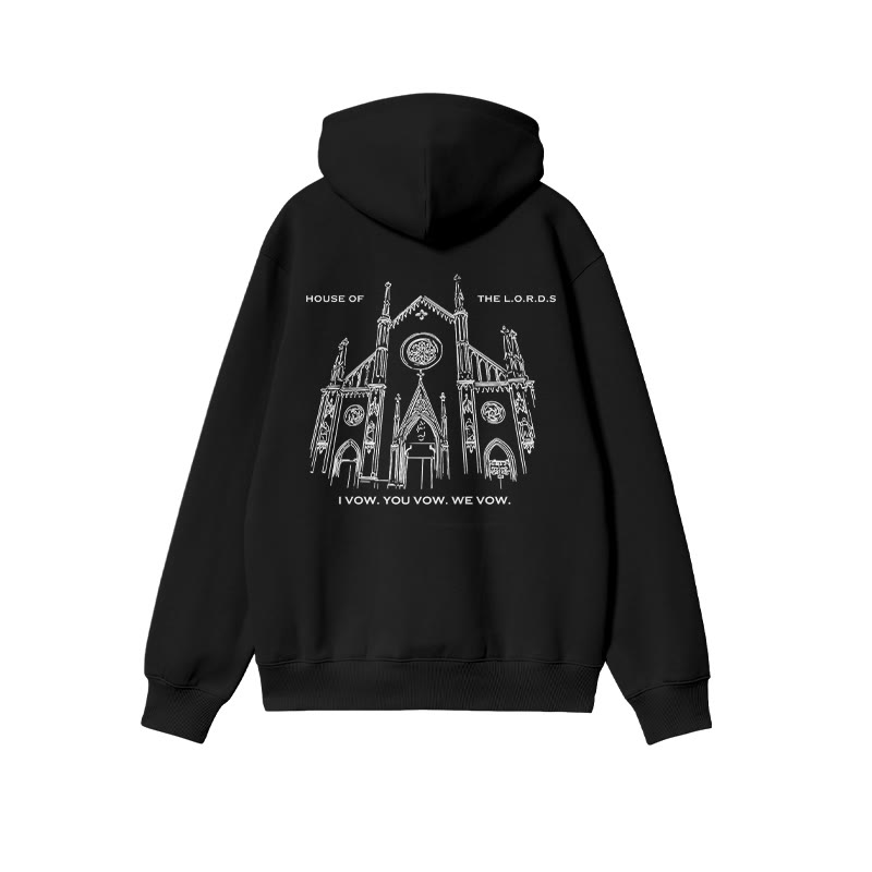 Unisex 100% Cotton House Of The Lord Print Hoodie - image 1