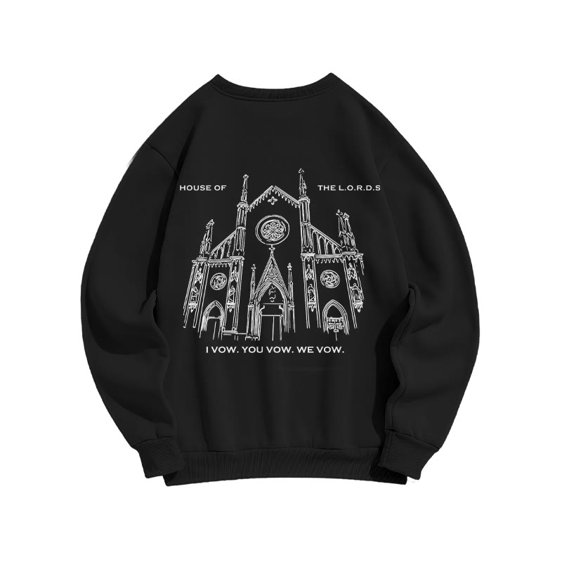 Unisex 100% Cotton House Of The Lord Print Sweatshirt - image 1
