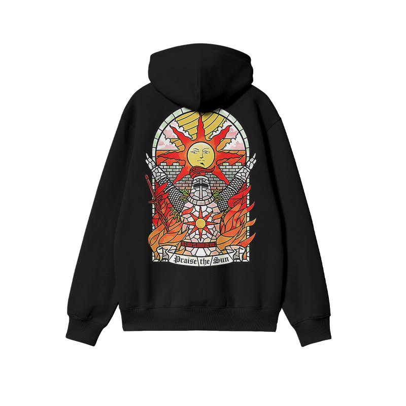 Unisex 100% Cotton Praise The Sun Print Hoodie - image 1