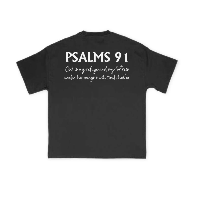 Unisex Psalms 91 Print T-shirt - image 1