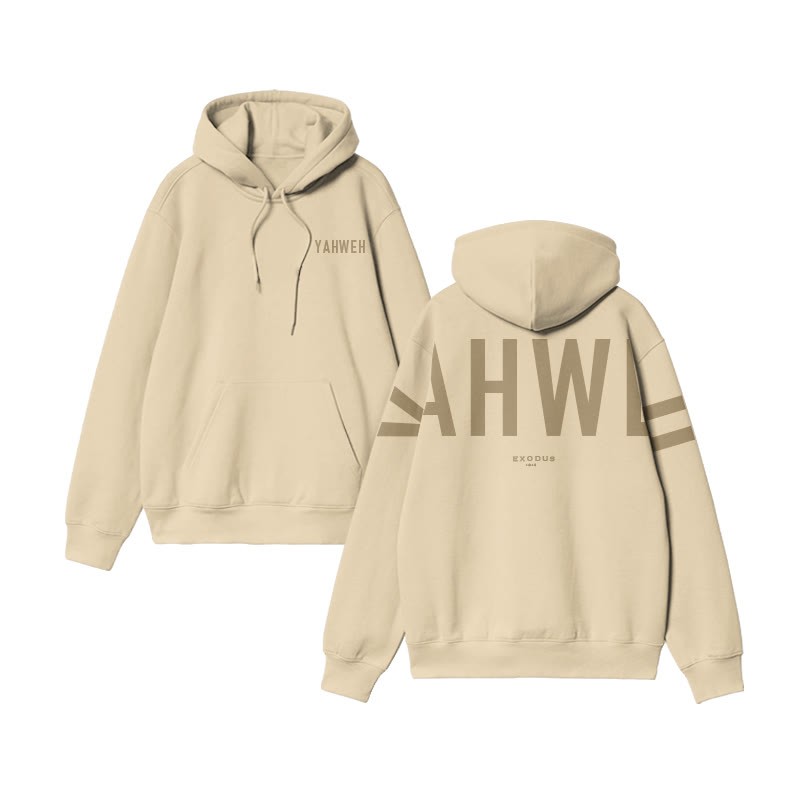 Unisex Yahweh Exodus 14:14 Print Hoodie - image 3
