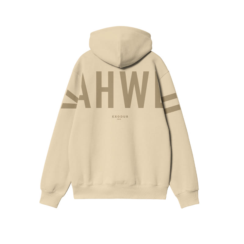 Unisex Yahweh Exodus 14:14 Print Hoodie - image 2