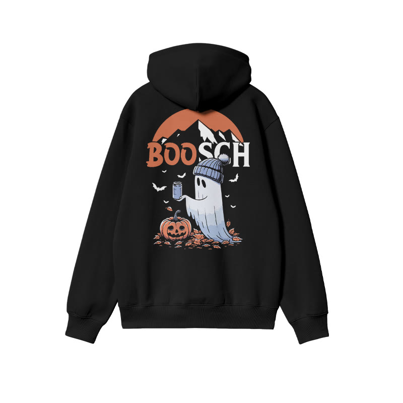 Unisex Funny Boosch Pumpkin Halloween Print Hoodie - image 1