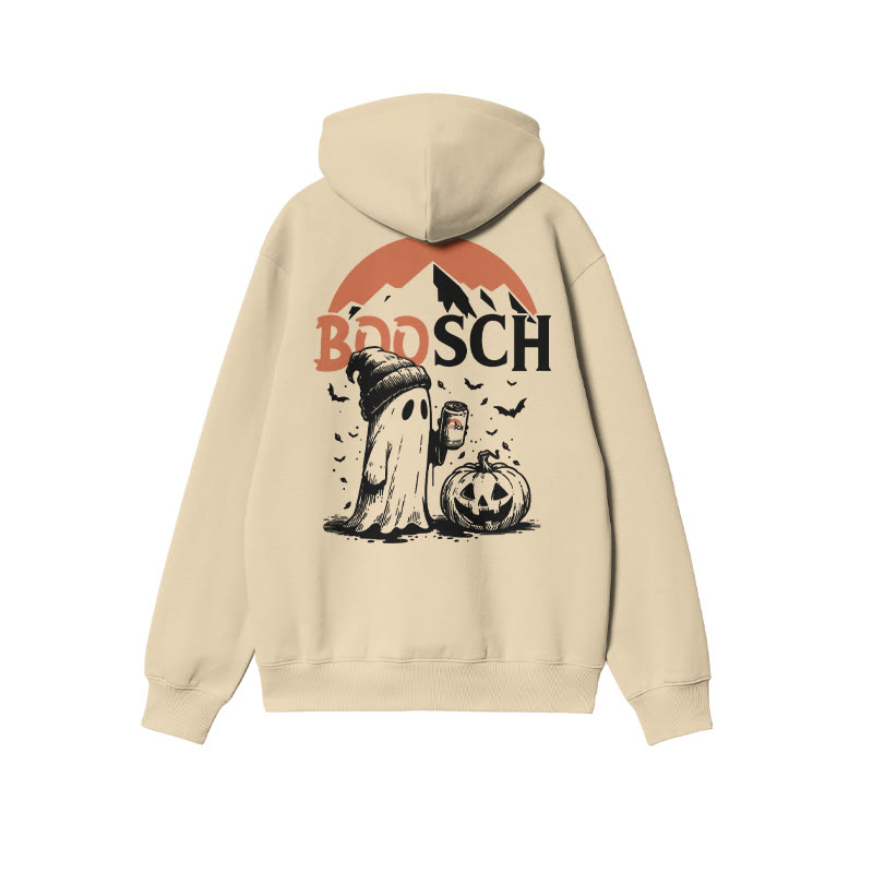 Unisex Funny Boosch Pumpkin Halloween Print Hoodie - image 1