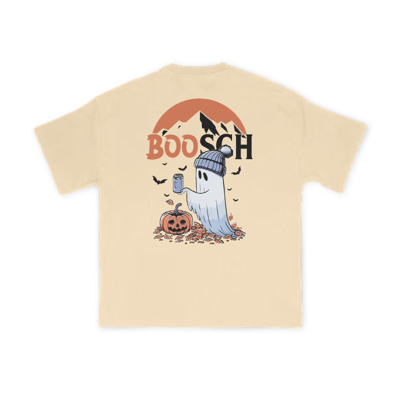 Unisex Funny Boosch Pumpkin Halloween Print T-shirt - image 1