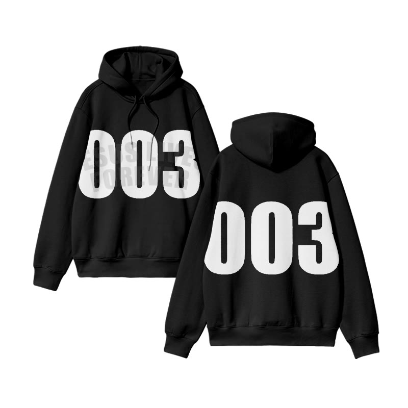 Unisex Jesus Lives Forever 003 Print Hoodie - Black - US44-46(8XL) - image 2