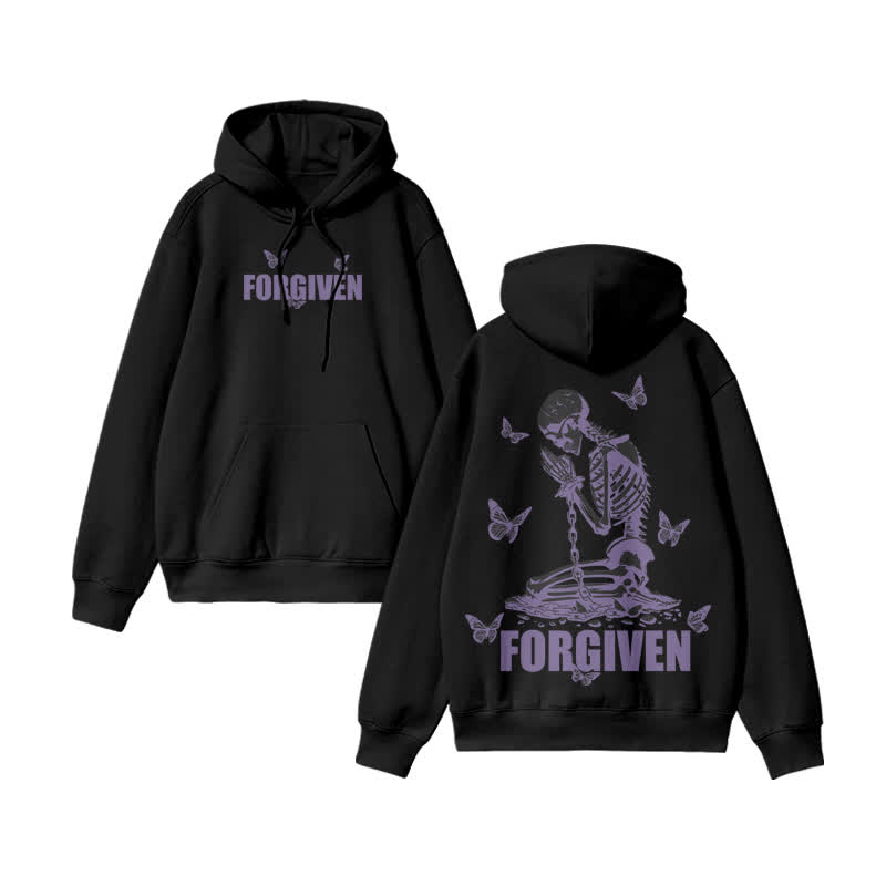 Unisex Forgiven Print hoodie - Black - US16-18(2XL) - image 1