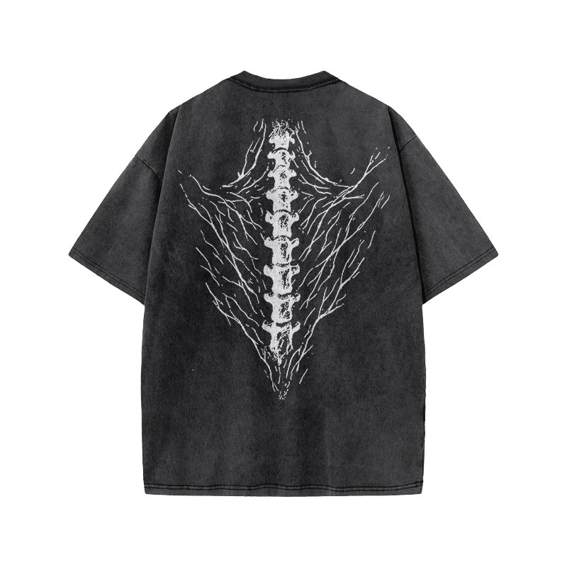 Unisex Freedom Print Acid Washed T-shirt - image 1