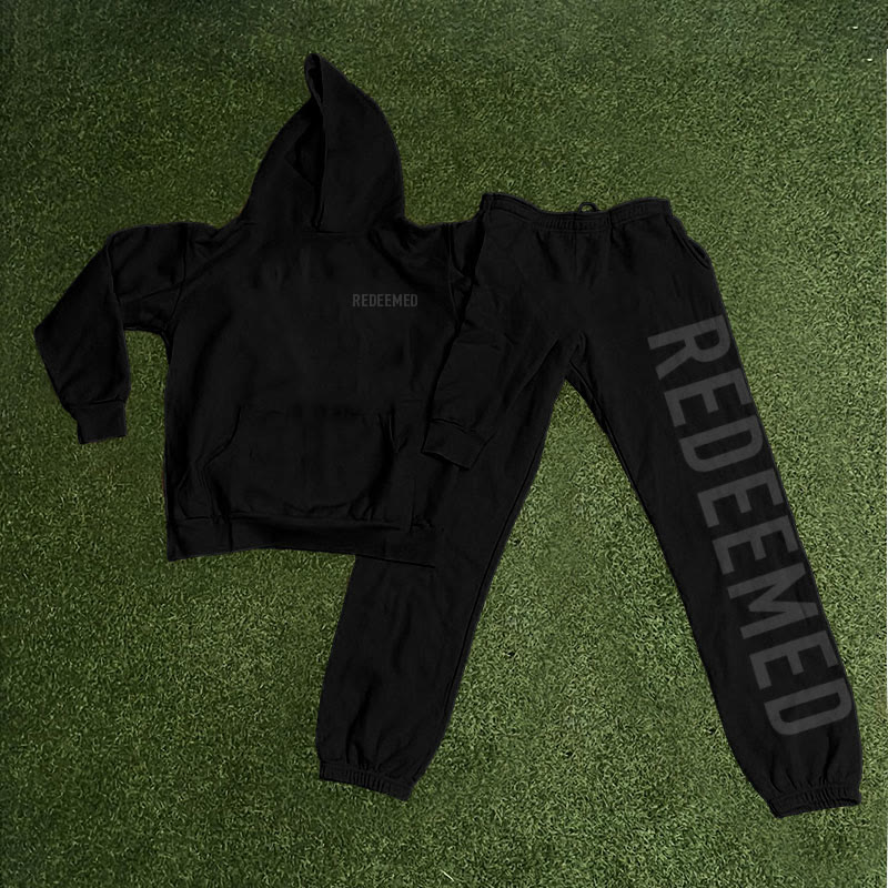 Unisex Redeemed Galatians 2:20 Print Hoodie Set - image 2