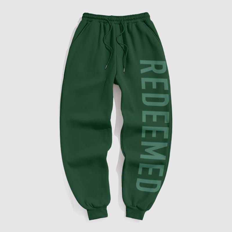 Unisex Redeemed Galatians 2:20 Print Pants - Green - US16-18(2XL) - image 5