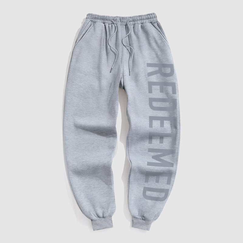 Unisex Redeemed Galatians 2:20 Print Pants - Grey - US16-18(2XL) - image 2