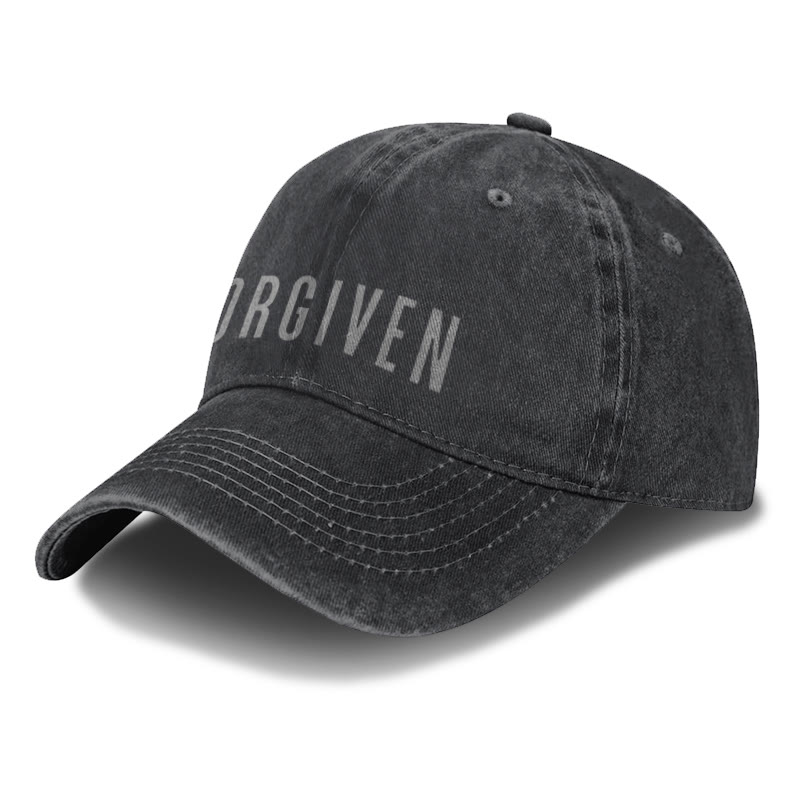 Unisex Forgiven Print Washed Cap - image 6