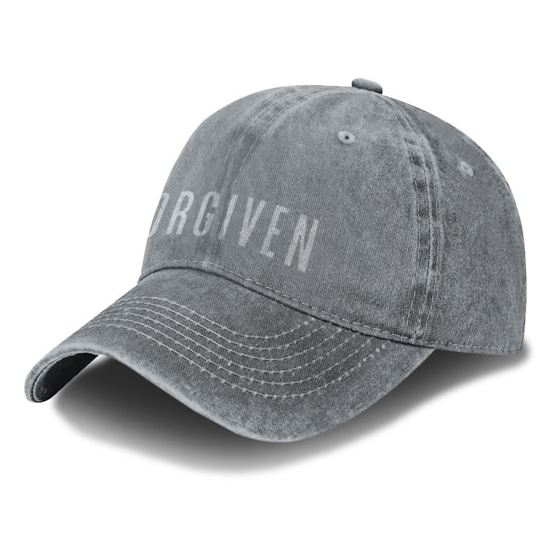 Unisex Forgiven Print Washed Cap - image 2
