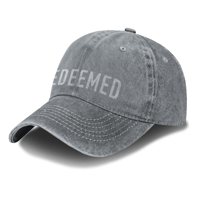 Unisex Redeemed Print Washed Cap - image 2