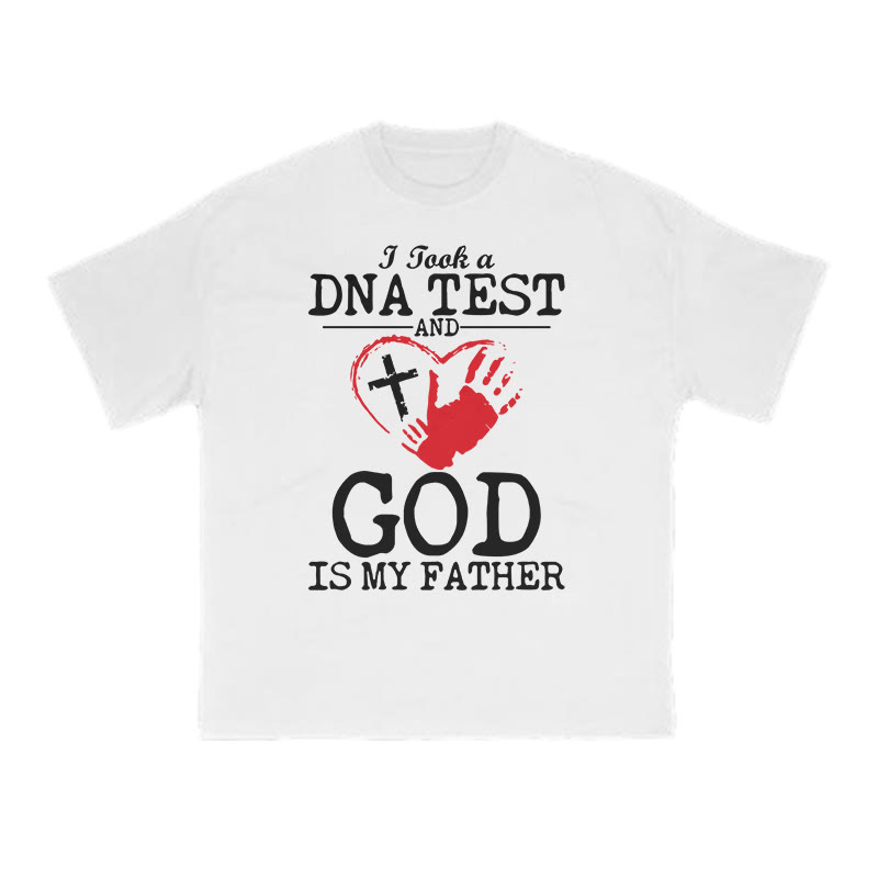 Unisex God Is My Father Print T-shirt - White - US16-18(2XL) - image 2