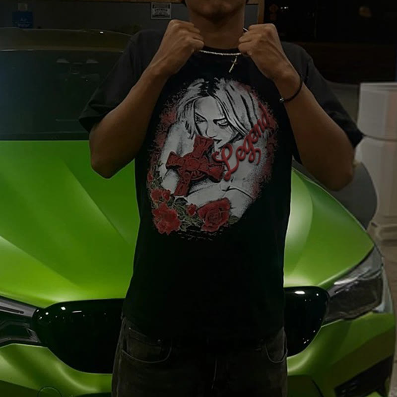 Unisex Legend Print T-shirt - image 1