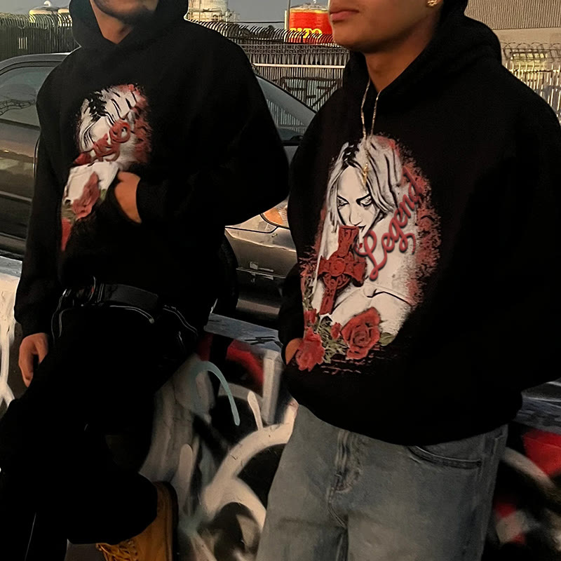 Unisex Legend Print Hoodie - image 1