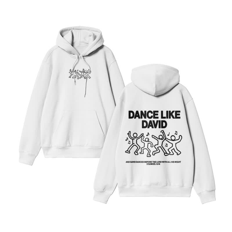 Unisex Dance Like David Print Sweatshirt - White - US16-18(2XL) - image 2