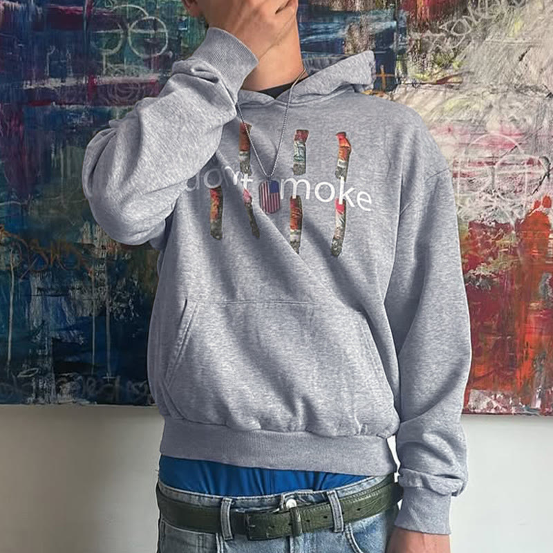 Unisex Don't Smoke Print Hoodie - image 2