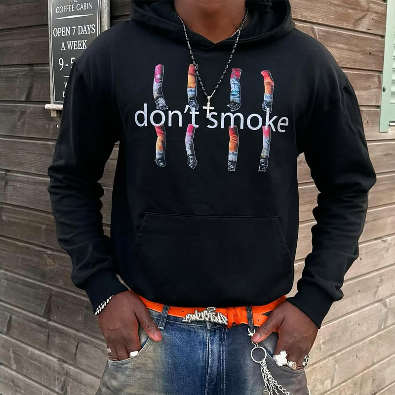 Unisex Don't Smoke Print Hoodie - image 1