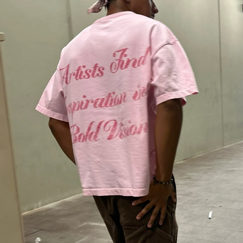 Unisex Artists Find Inspiration In Bold Vision Print T-shirt - image 1